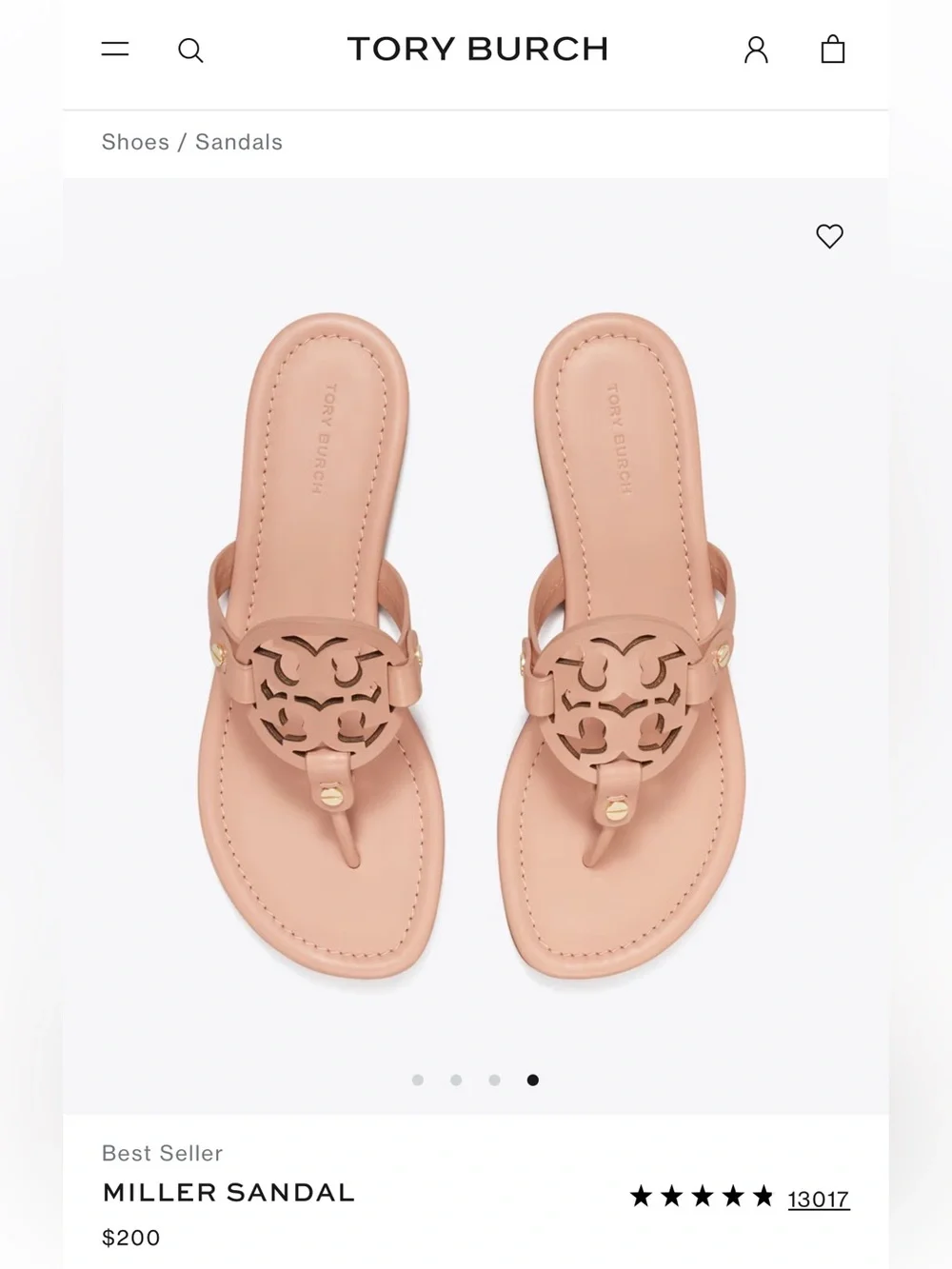 Tory Burch Miller Sandals in Light Sand